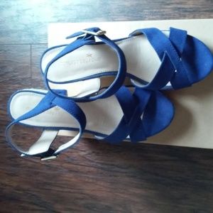ROYAL BLUE WEDGES